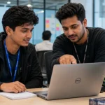 BSc CSIT student interning at a software company in Nepal